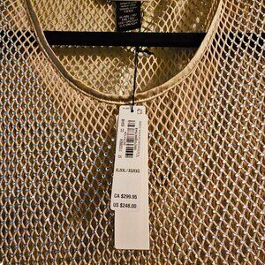 Victorias secret mesh rhinestone cover up dress